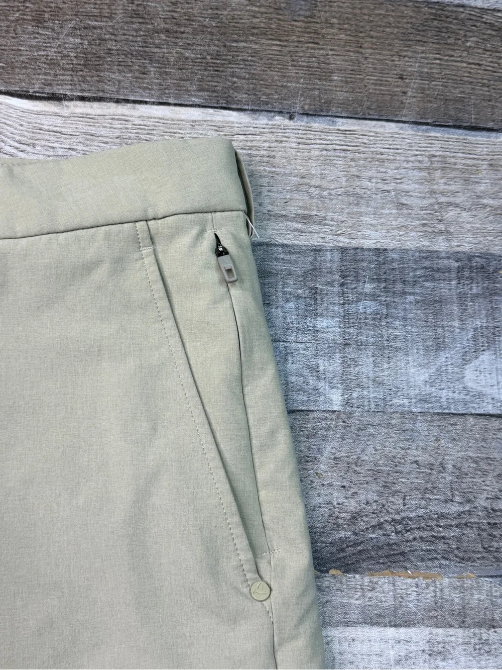 Birddogs Men's 34 Lined Casual Stretch Shorts - Khaki 7”